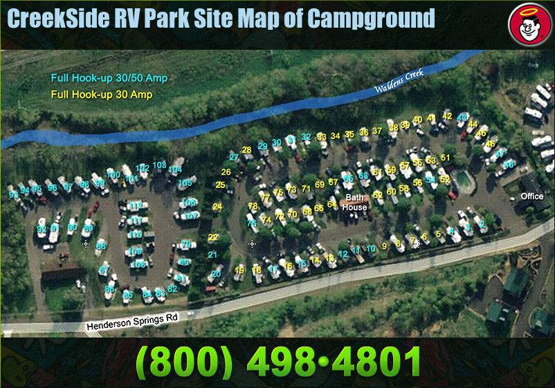 CreekSide_RV_Site_Map