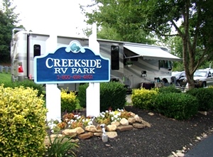 CAMPGROUND PIGEON FORGE TN - CREEKSIDE RV PARK - GOOD SAM PARK #1 CHOICE 